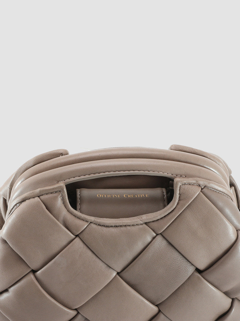 HELEN 12 Massive - Taupe Leather Clutch Bag