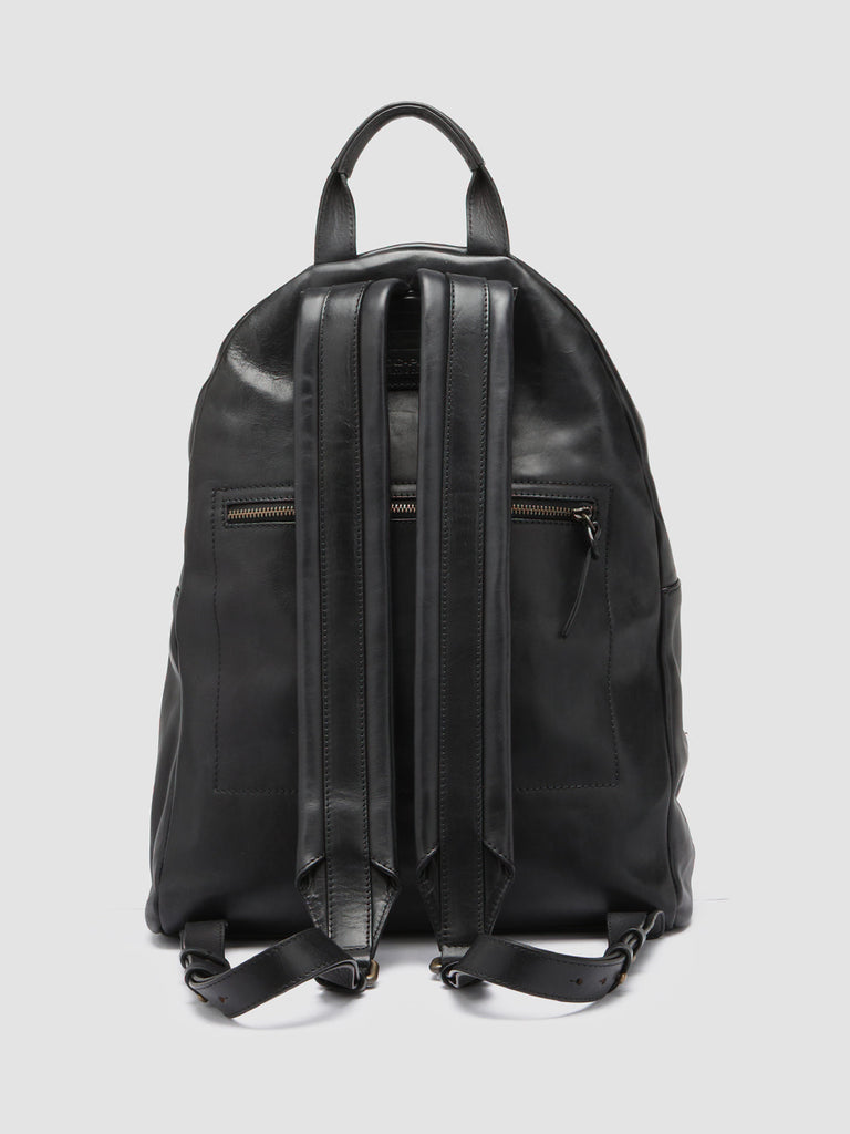 OC PACK Supernero - Black Leather Backpack Officine Creative - 4