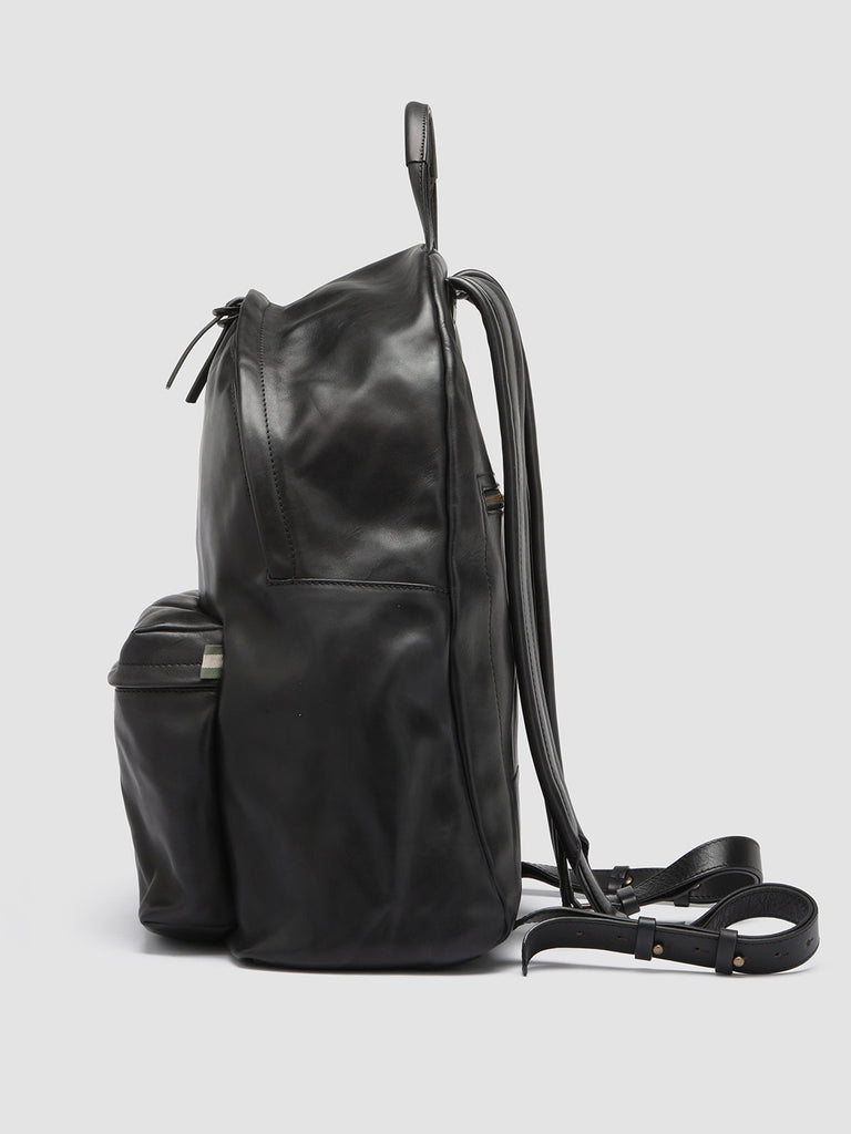 OC PACK Supernero - Black Leather Backpack Officine Creative - 5