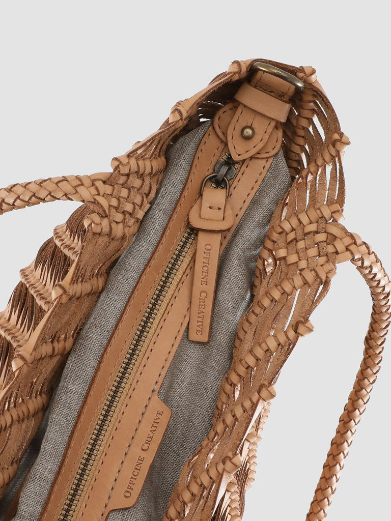 SUSAN 03 Spiral Legno - Brown Leather tote bag Officine Creative - 7
