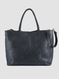 OC CLASS 35 Woven Nero - Black Leather Tote Bag Officine Creative - 4