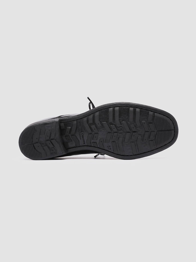 CALIXTE 001 Nero - Black Leather Derby Shoes Women Officine Creative - 5