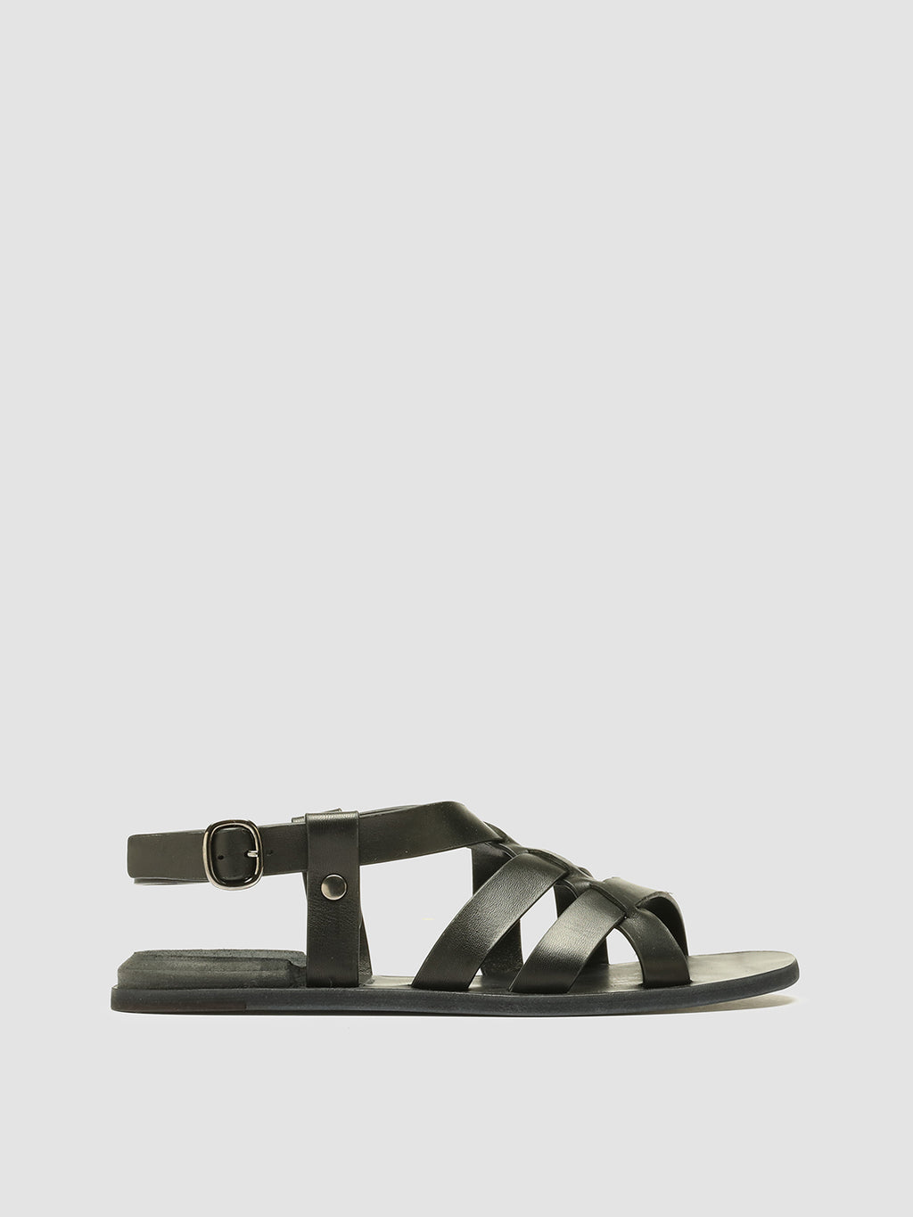 CONTRAIRE 100 Nero - Black Nappa leather sandals Women Officine Creative - 1