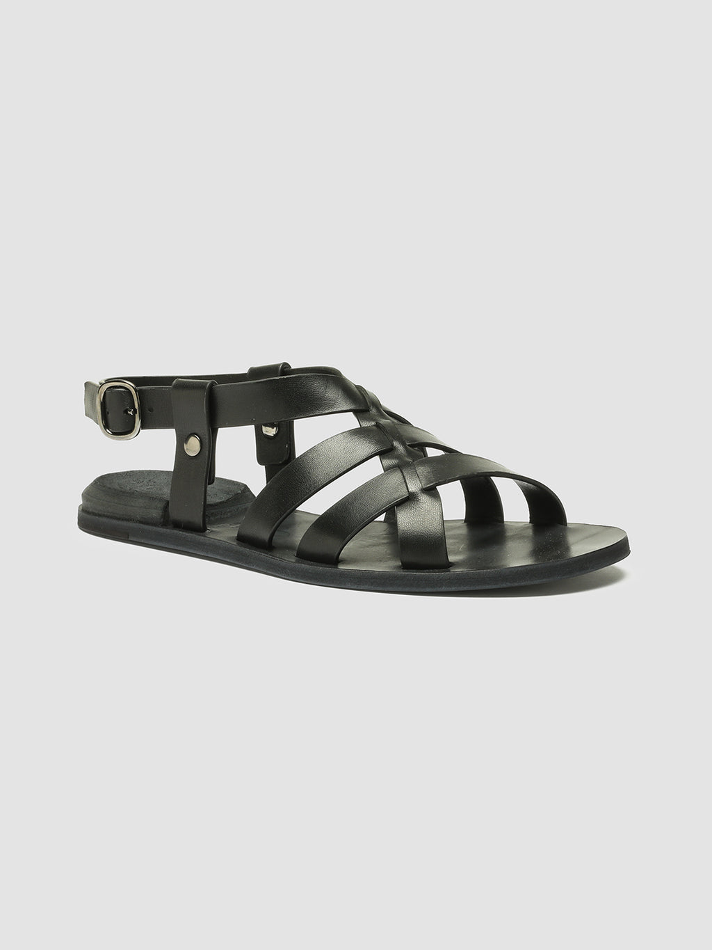 CONTRAIRE 100 Nero - Black Nappa leather sandals Women Officine Creative - 3