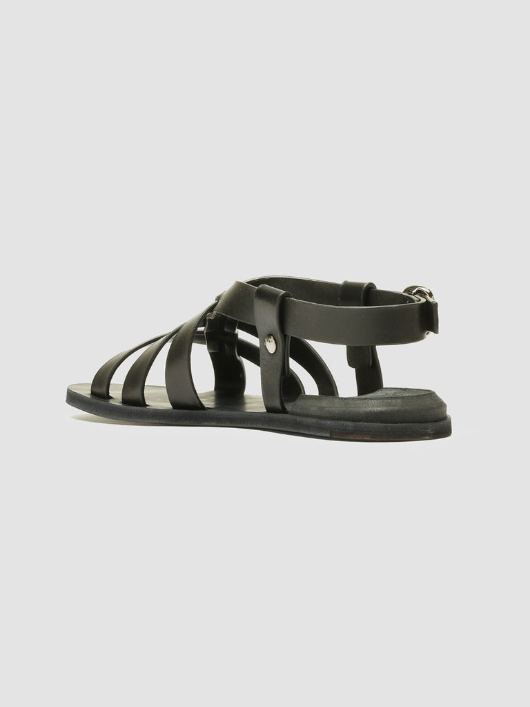 CONTRAIRE 100 Nero - Black Nappa leather sandals Women Officine Creative - 4