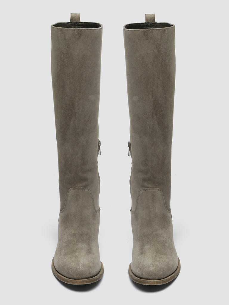 DENNER 116 Quarzo - Grey Suede Zip Boots