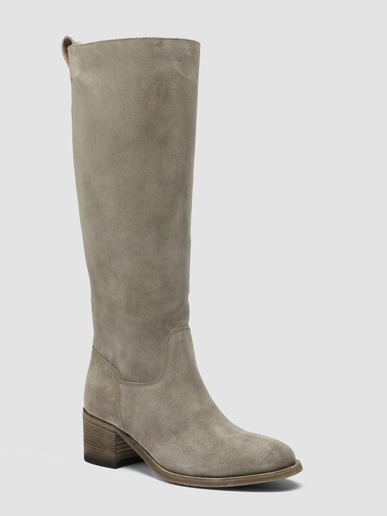 DENNER 116 Quarzo - Grey Suede Zip Boots Women Officine Creative - 3