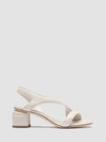 ELSIE 004 - White Nappa Leather Sandals - 0