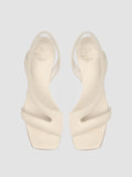 ELSIE 004 - White Nappa Leather Sandals - 1