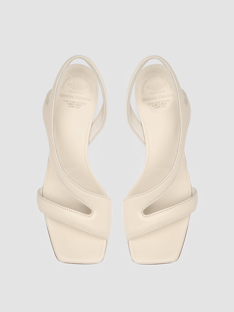 ELSIE 004 Nebbia - White Nappa leather sandals Women Officine Creative - 2