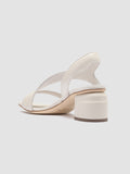 ELSIE 004 - White Nappa Leather Sandals - 3