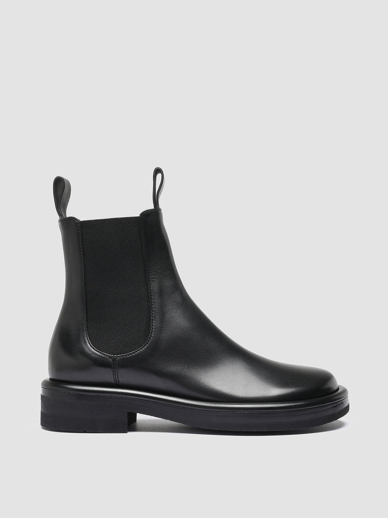 ERA 001 Nero - Black Leather Chelsea Boots