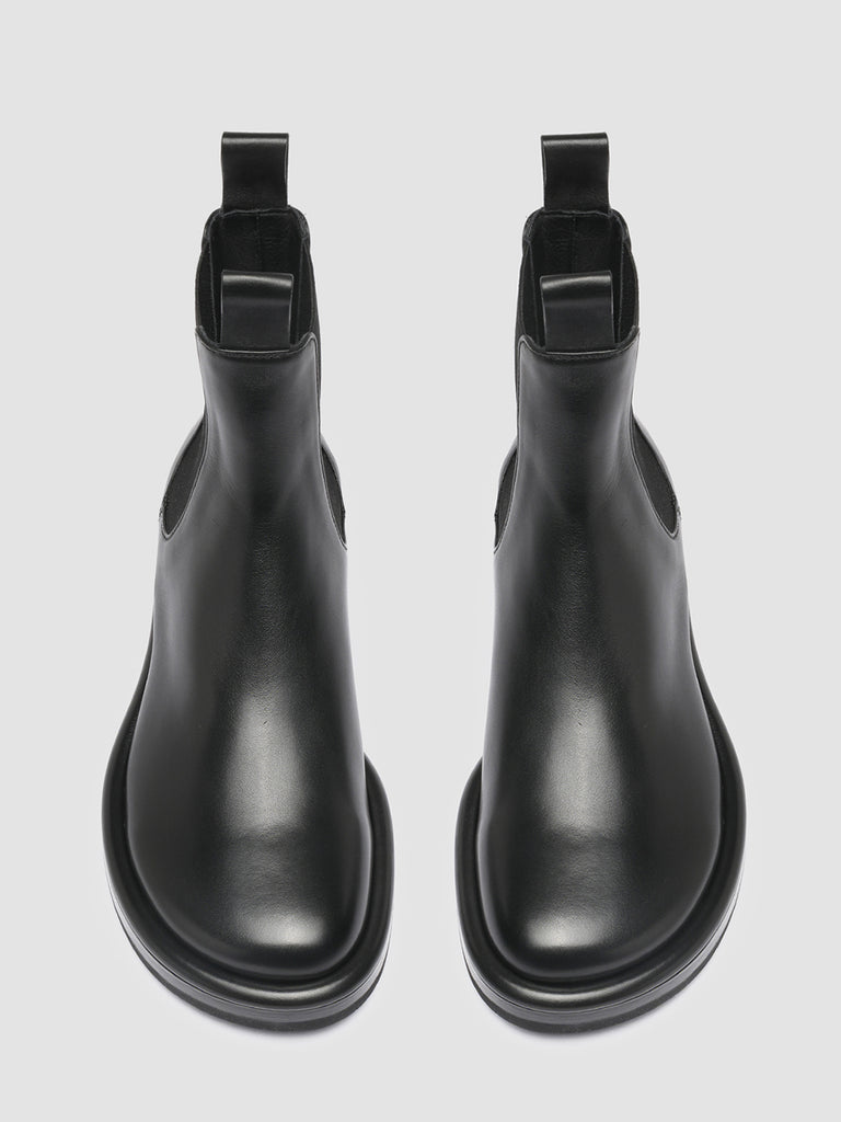 ERA 001 Nero - Black Leather Chelsea Boots