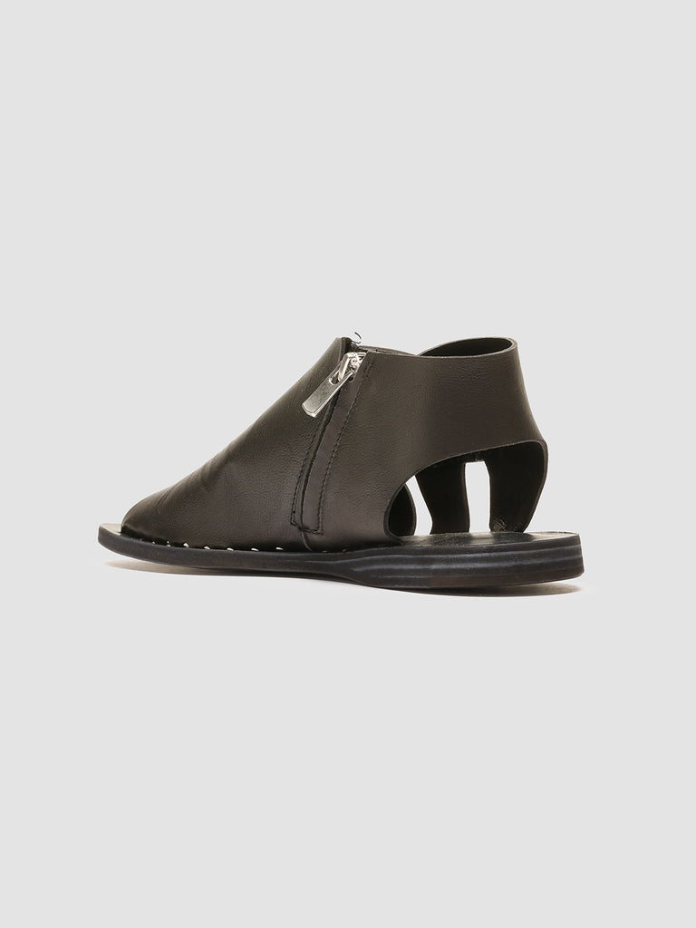 ITACA 044 Nero - Black Leather Sandals Women Officine Creative - 4