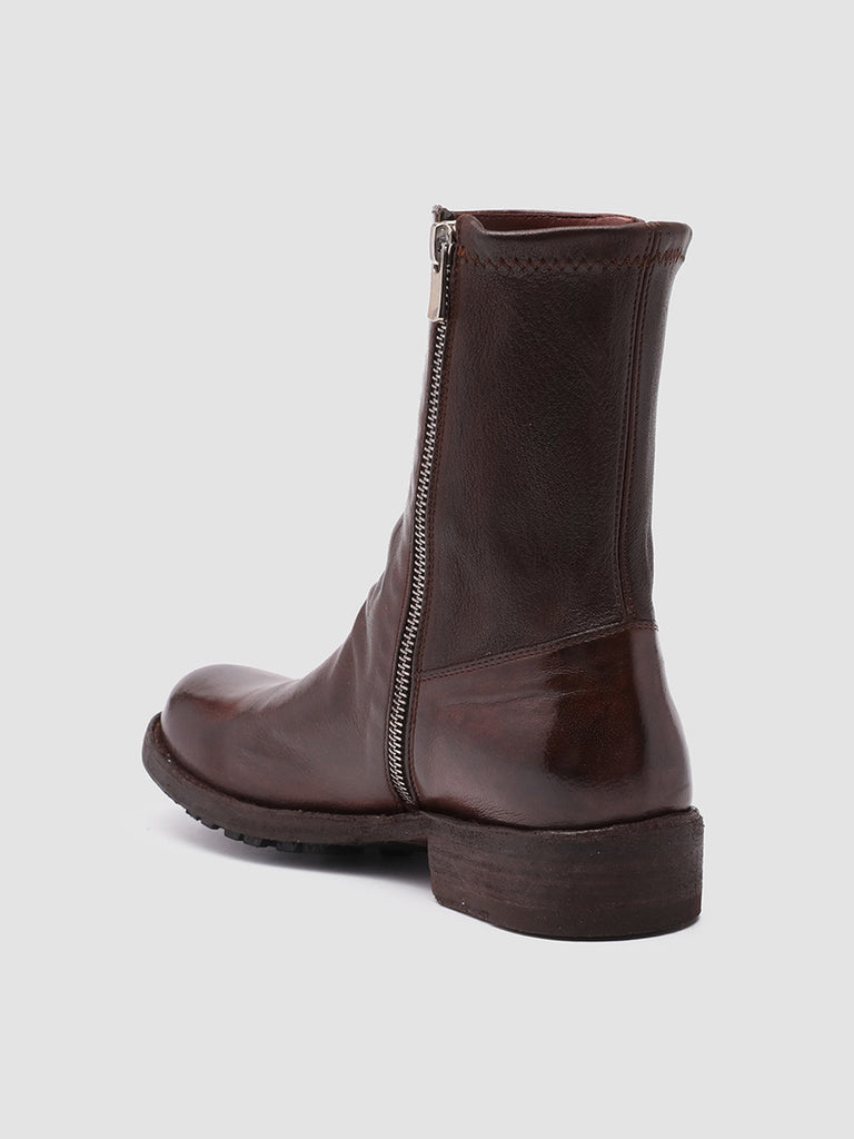 LEGRAND 203 Otto - Burgundy Leather Booties Women Officine Creative - 4