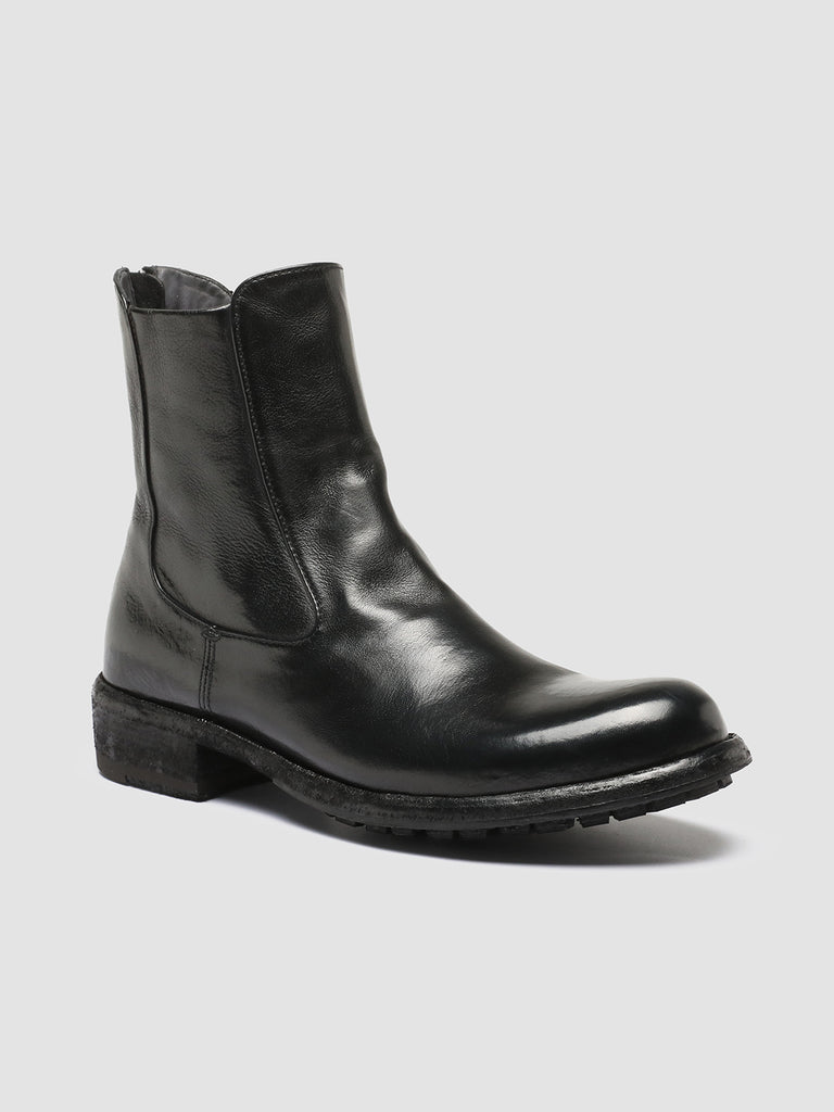 LEGRAND 229 Ignis Nero - Black Leather Zip Boots Women Officine Creative - 3
