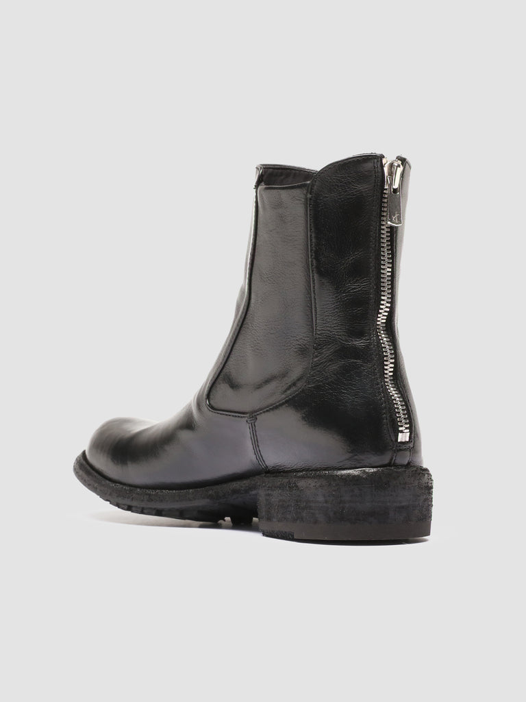 LEGRAND 229 Ignis Nero - Black Leather Zip Boots Women Officine Creative - 4