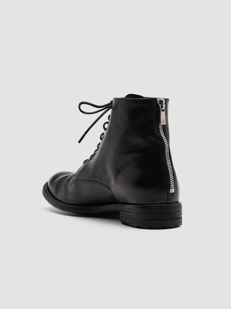 LEXIKON 123 Nero - Black Leather Booties Women Officine Creative - 4