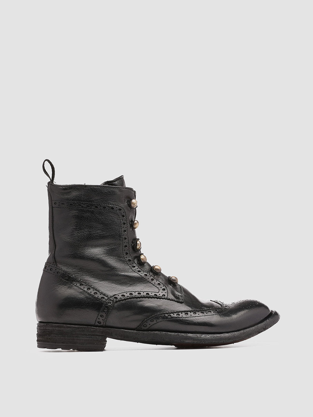 Womens Black Leather Boots LEXIKON 131 – Officine Creative USA