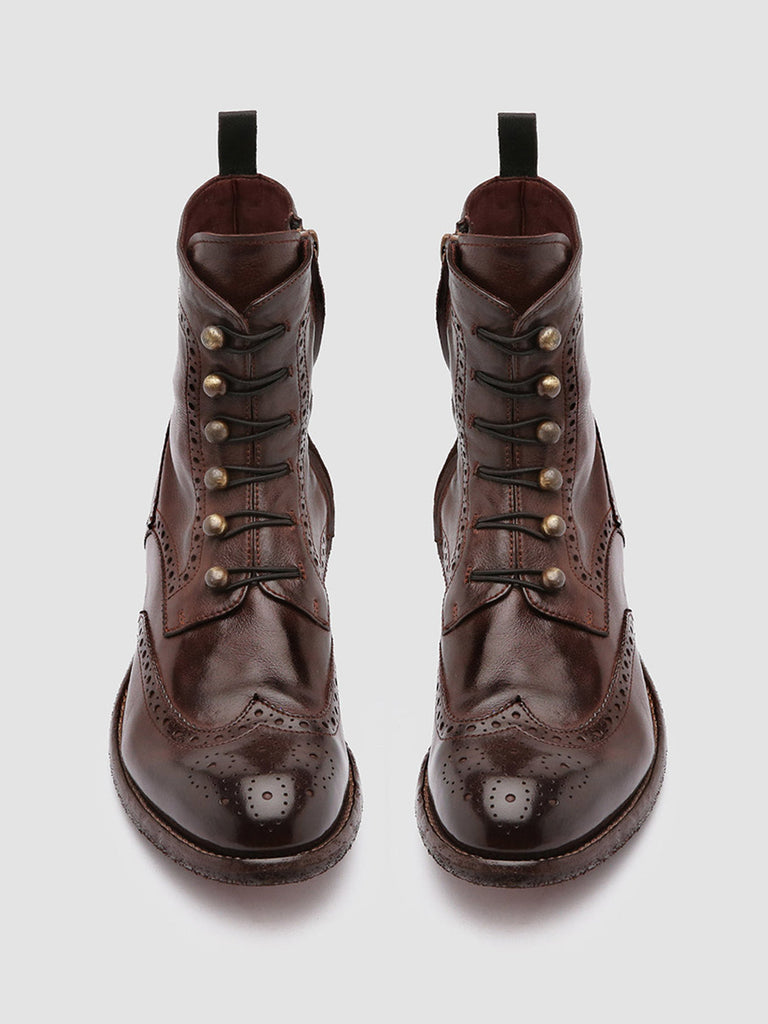 LEXIKON 131 Otto - Burgundy Leather Boots Women Officine Creative - 2
