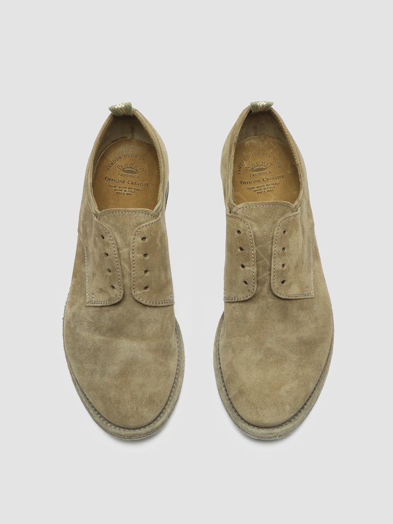 LEXIKON 501 Flint - Grey Suede Derby Shoes