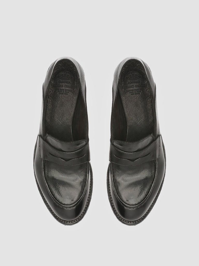 LEXIKON 516 Nero - Black Leather Loafers Women Officine Creative - 2