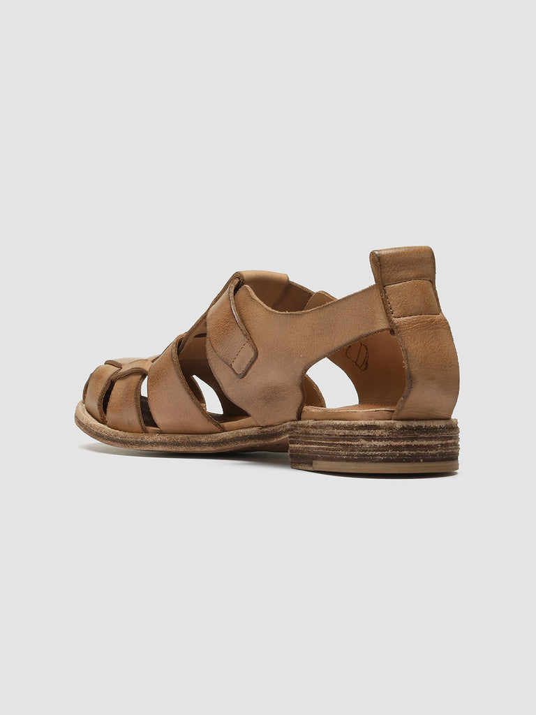 LEXIKON 536 Sughero - Brown Leather sandals Women Officine Creative - 4