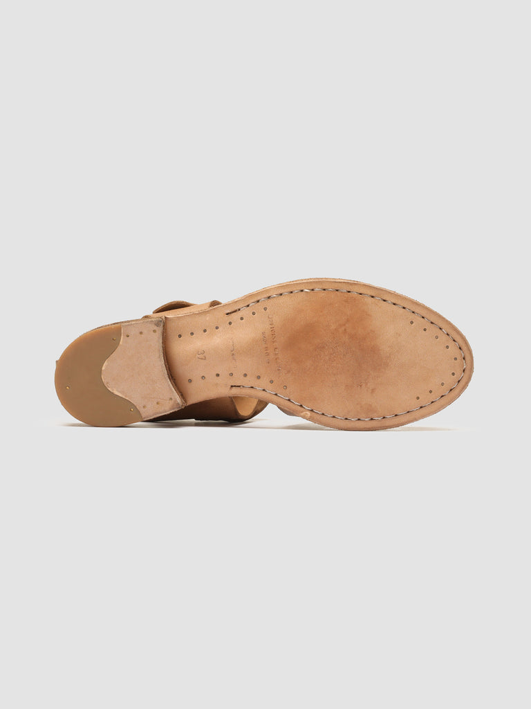 LEXIKON 536 Sughero - Brown Leather sandals Women Officine Creative - 5