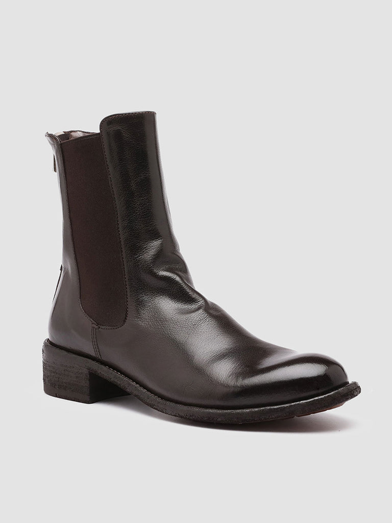 LISON 017 Ebano - Brown Leather Chelsea Boots Women Officine Creative - 3