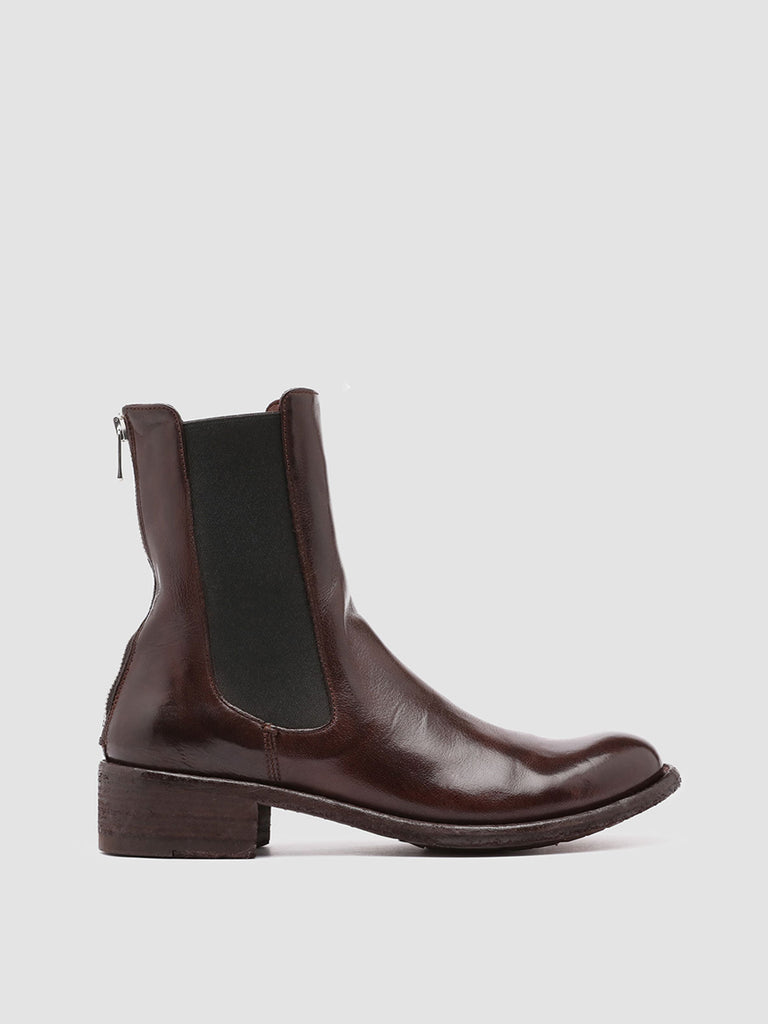 LISON 017 Otto - BUrgundy Leather Chelsea Boots Women Officine Creative - 1