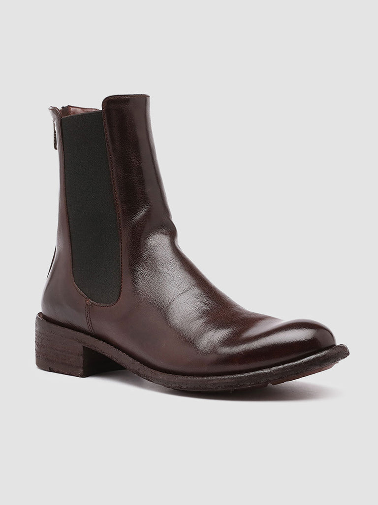 LISON 017 Otto - BUrgundy Leather Chelsea Boots Women Officine Creative - 3
