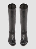 LISON 035 - Black Stretch Leather Boots - 1