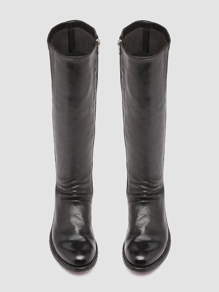 LISON 035 Nero - Black Stretch Leather Boots Women Officine Creative - 2