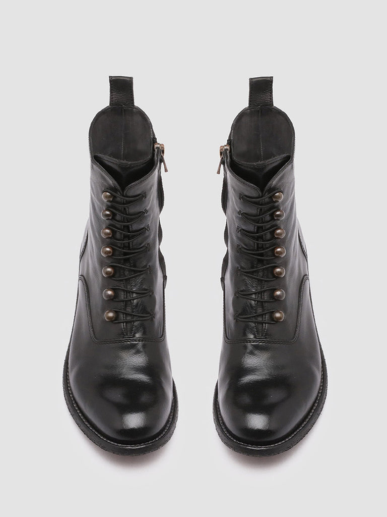 LISON 036 Nero - Black Leather Booties Women Officine Creative - 2