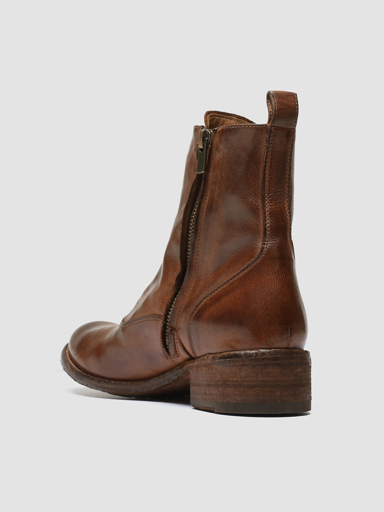 LISON 036 Sauvage - Brown Leather Zip Boots Women Officine Creative - 4