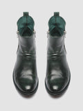 LISON 040 Bouteille - Green Leather Ankle Boots Women Officine Creative - 2