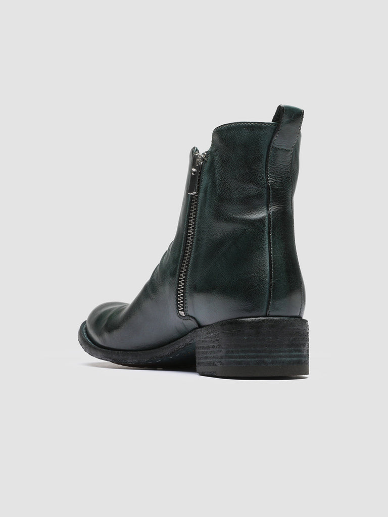 LISON 040 Bouteille - Green Leather Ankle Boots Women Officine Creative - 4