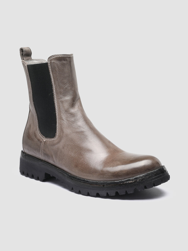 LORAINE 004 Walnut - Taupe Leather Chelsea Boots Women Officine Creative - 2