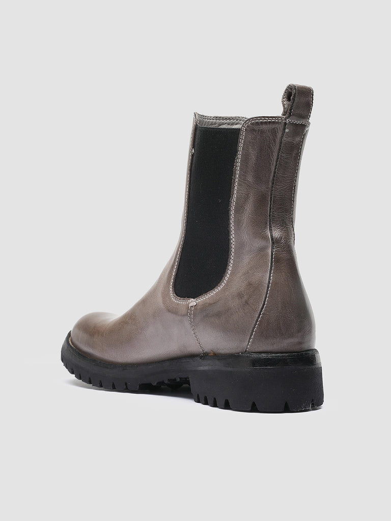 LORAINE 004 Walnut - Taupe Leather Chelsea Boots Women Officine Creative - 3