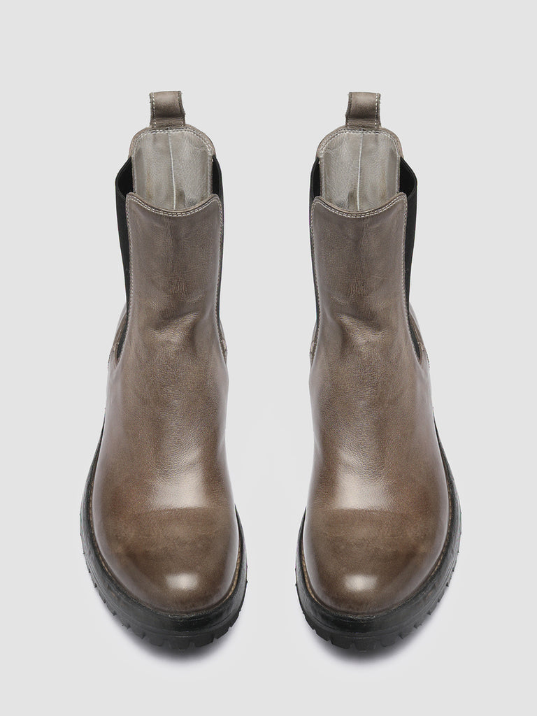 LORAINE 004 - Taupe Leather Chelsea Boots