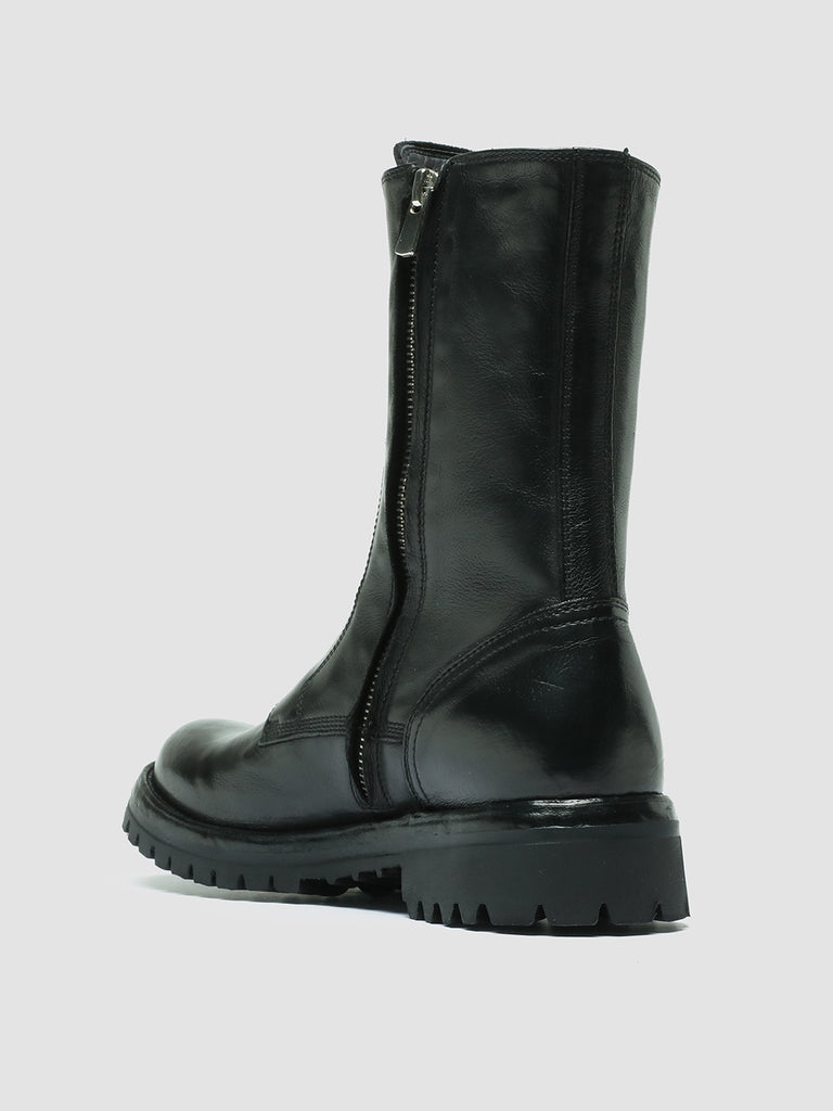 LORAINE 015 Ignis Nero - Black Leather Zip Boots Women Officine Creative - 4