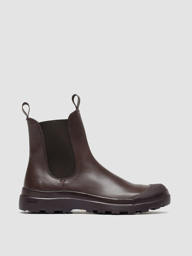 PALLET 107 Truffle - Burgundy Leather Chelsea Boots