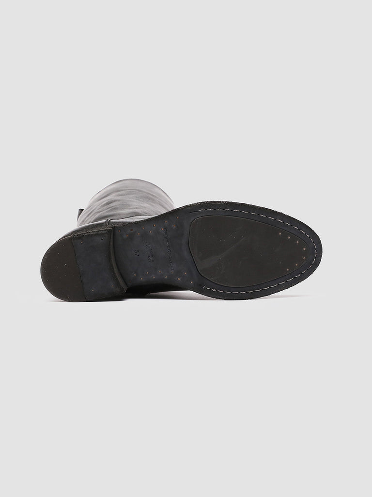 SELINE 013 Nero - Black Zipped Leather Boots Women Officine Creative - 5