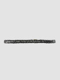 OC STRIP 20 - Black Woven Leather Belt - thumb image 3,side view