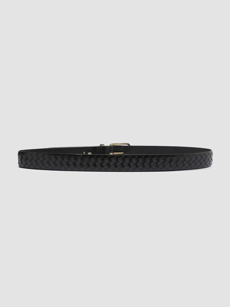 OC STRIP 28 Nero - Black Leather belt Officine Creative - 3
