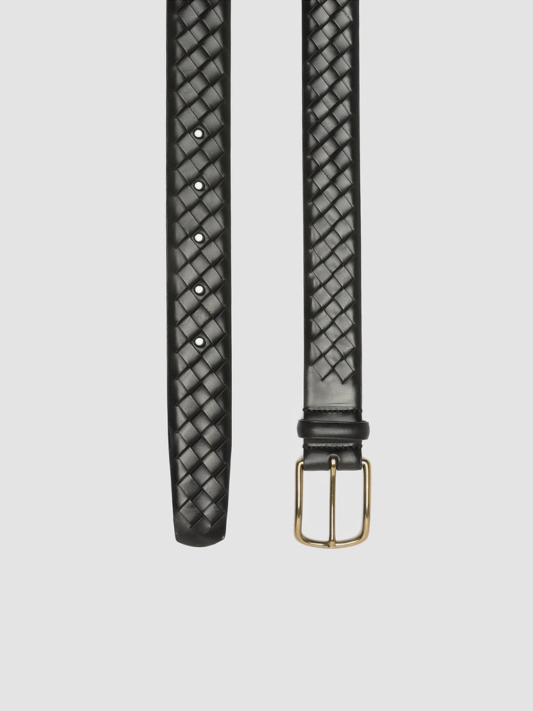 OC STRIP 28 Nero - Black Leather belt Officine Creative - 2