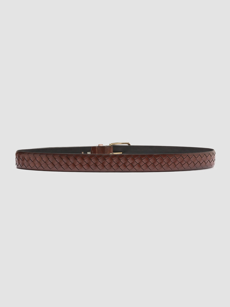OC STRIP 28 Teak - Brown Leather belt Officine Creative - 3