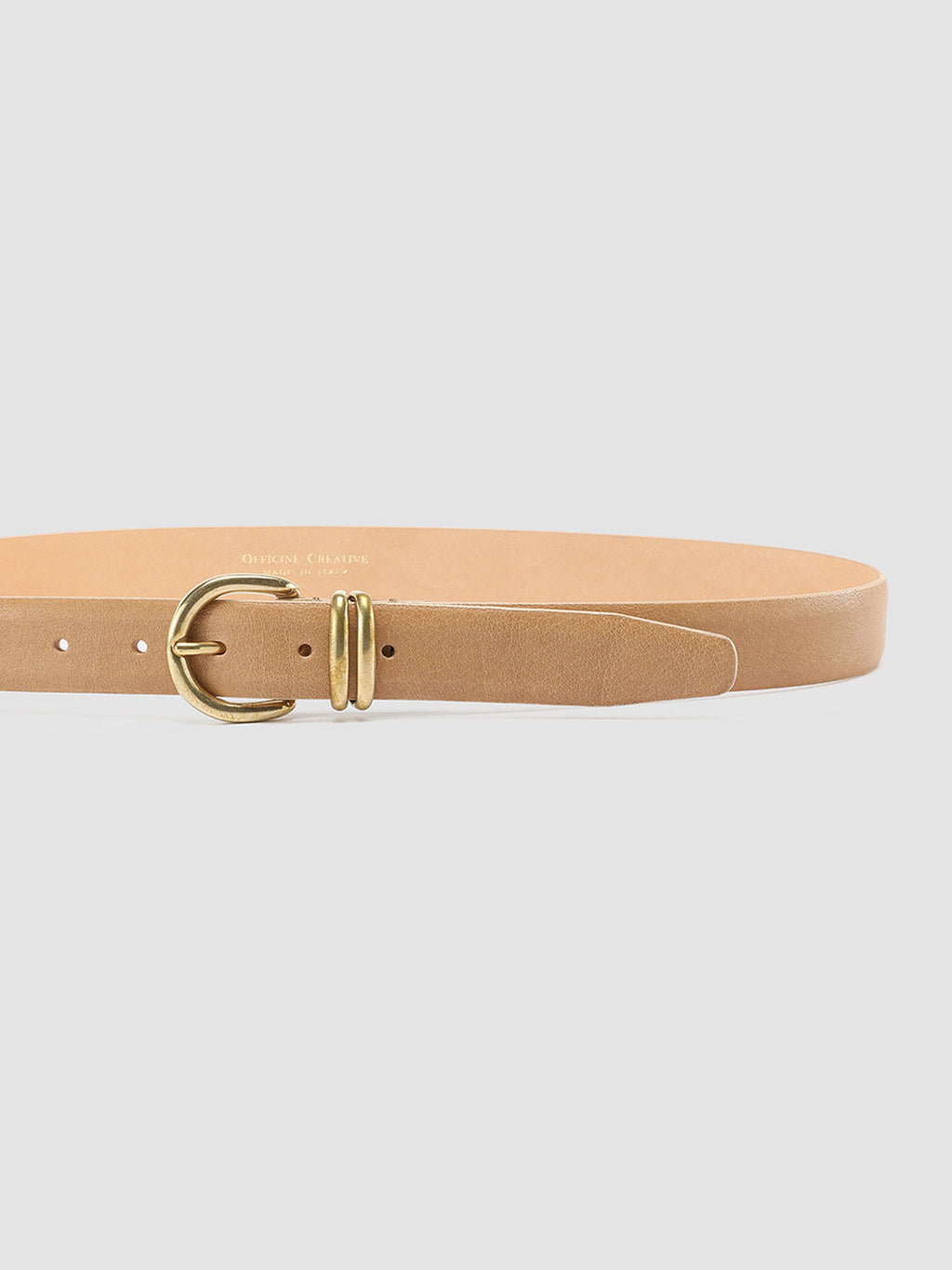 OC STRIP 46 Taupe - Taupe Suede belt Officine Creative - 4