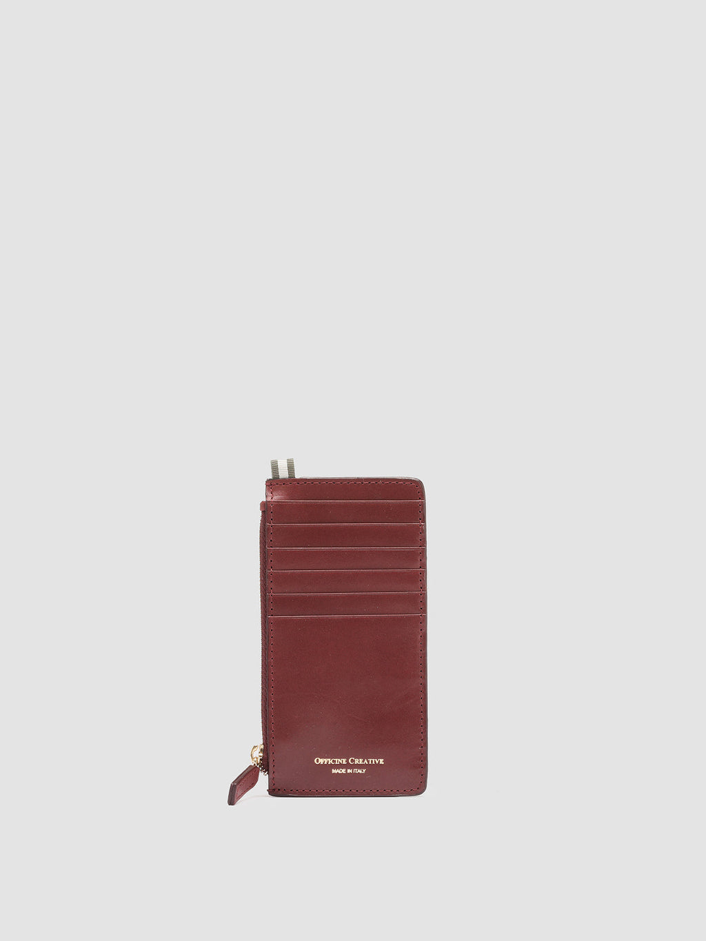 JULIET 03 Burgundy - Burgundy Leather card holder Officine Creative - 1