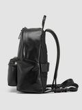 OC PACK/002 - Black Leather Backpack Men Officine Creative -5